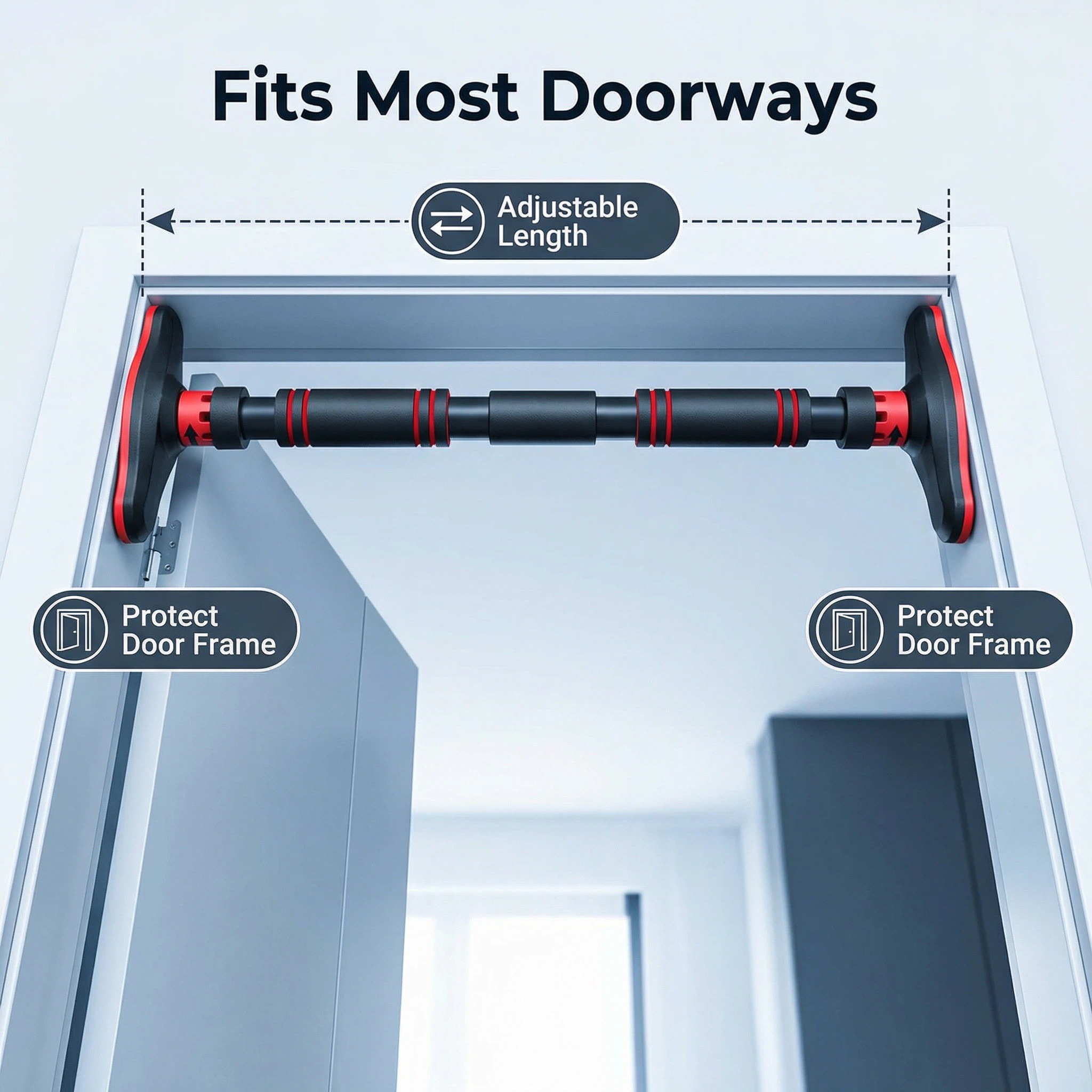บาร์โหนติดประตูอเนกประสงค์ สำห - Door Pull Up Bar No Screw บทวิจารณ์และราคา