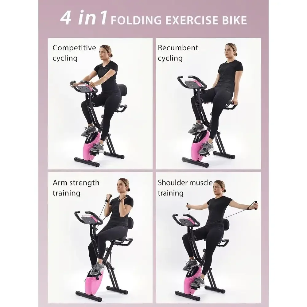 จักรยานออกกำลังกายแบบเอนนอนและ - Exercise Bike Magnetic Resistance บทวิจารณ์และราคา