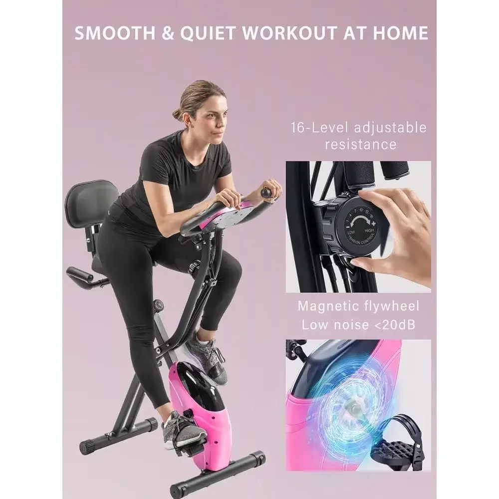 จักรยานออกกำลังกายแบบเอนนอนและ - Exercise Bike Magnetic Resistance บทวิจารณ์และราคา