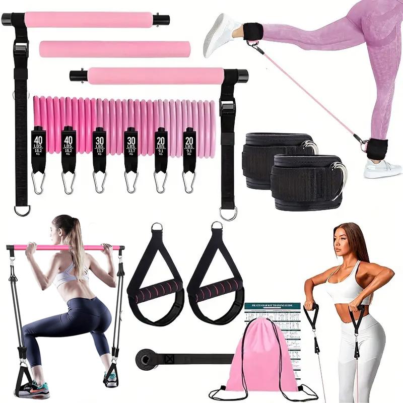 ชุดอุปกรณ์พิลาทิสบาร์อเนกประสง - Pilates Bar Kit With Resistance Bands บทวิจารณ์และราคา