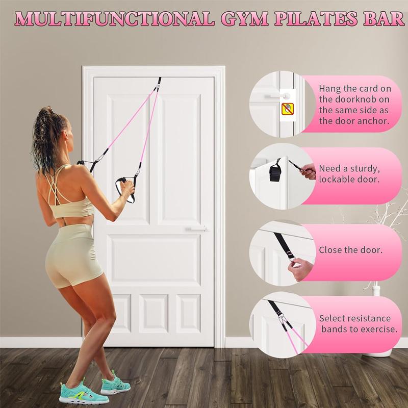 ชุดอุปกรณ์พิลาทิสบาร์อเนกประสง - Pilates Bar Kit With Resistance Bands บทวิจารณ์และราคา