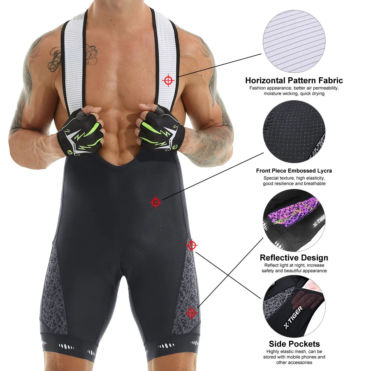 กางเกงขาสั้นสำหรับขี่จักรยานเส - Padded Cycling Shorts 5D Gel บทวิจารณ์และราคา