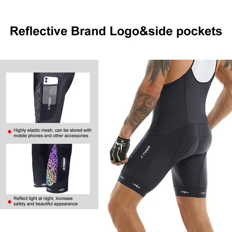 กางเกงขาสั้นสำหรับขี่จักรยานเส - Padded Cycling Shorts 5D Gel บทวิจารณ์และราคา