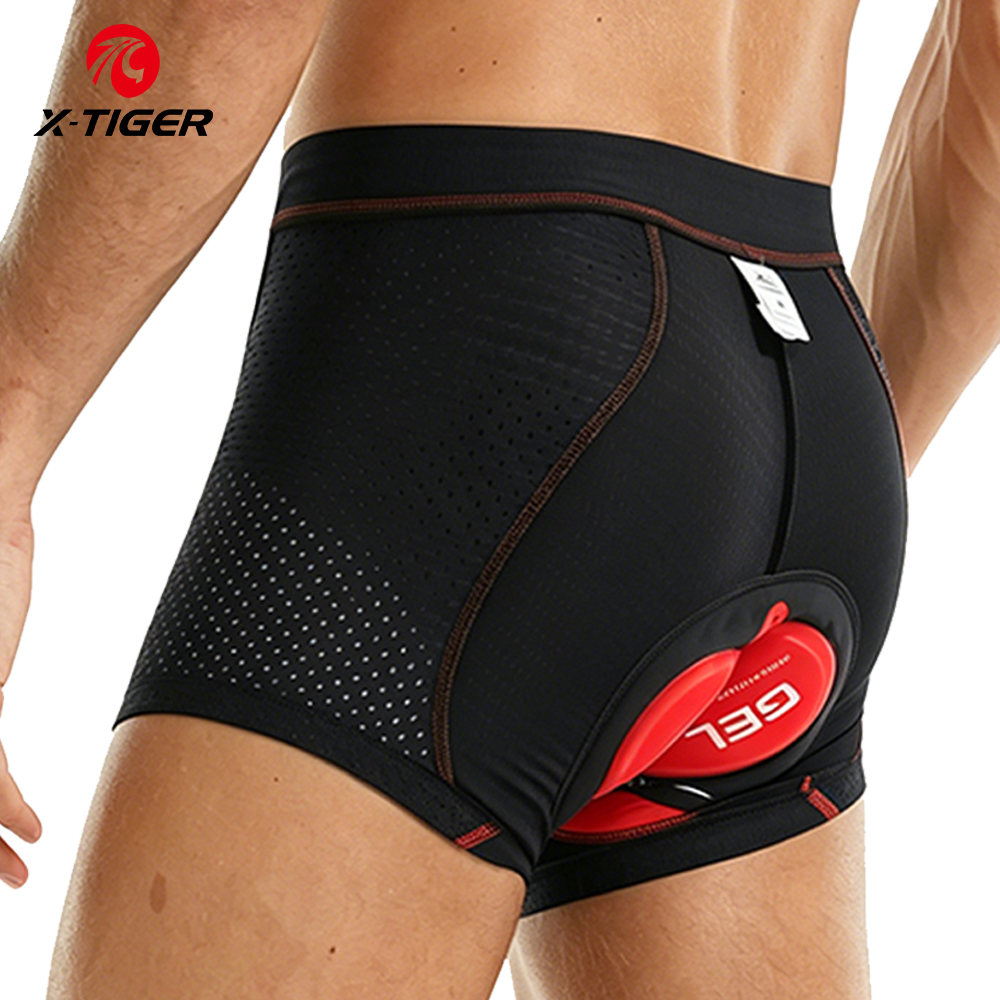 X-Tiger ชุดชั้นในการขี่จักรยาน - Padded Cycling Shorts 5D Gel บทวิจารณ์และราคา