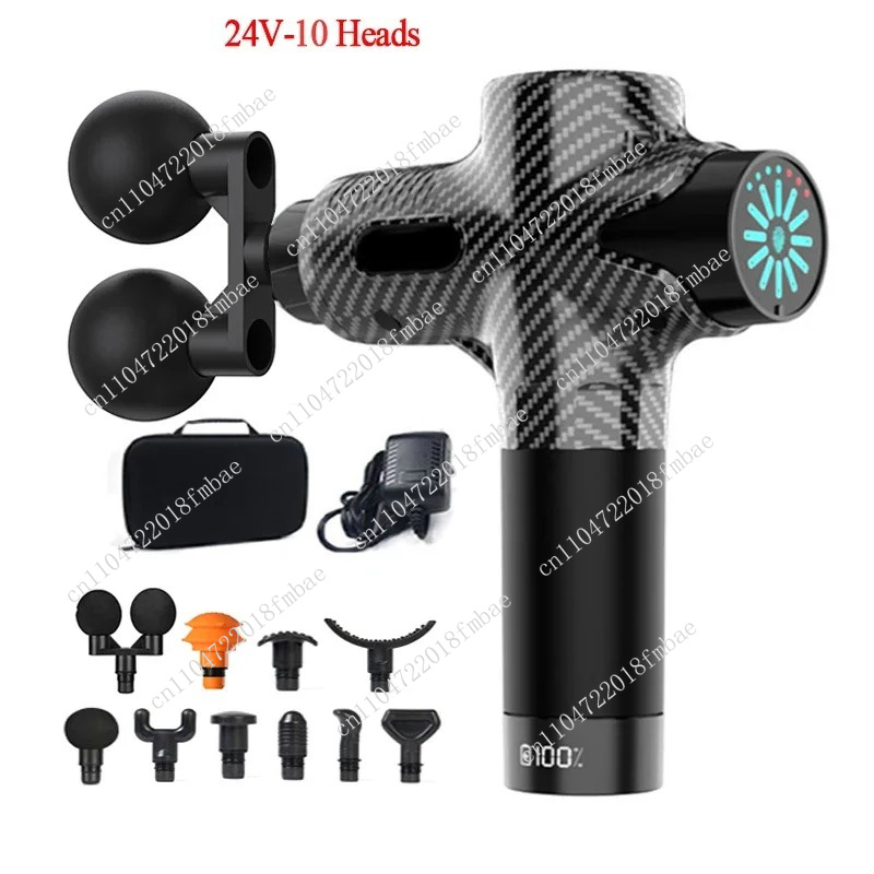 ปืนนวดไฟฟ้าแบบมืออาชีพ 24V สำห - Electric Massage Gun Deep Tissue บทวิจารณ์และราคา