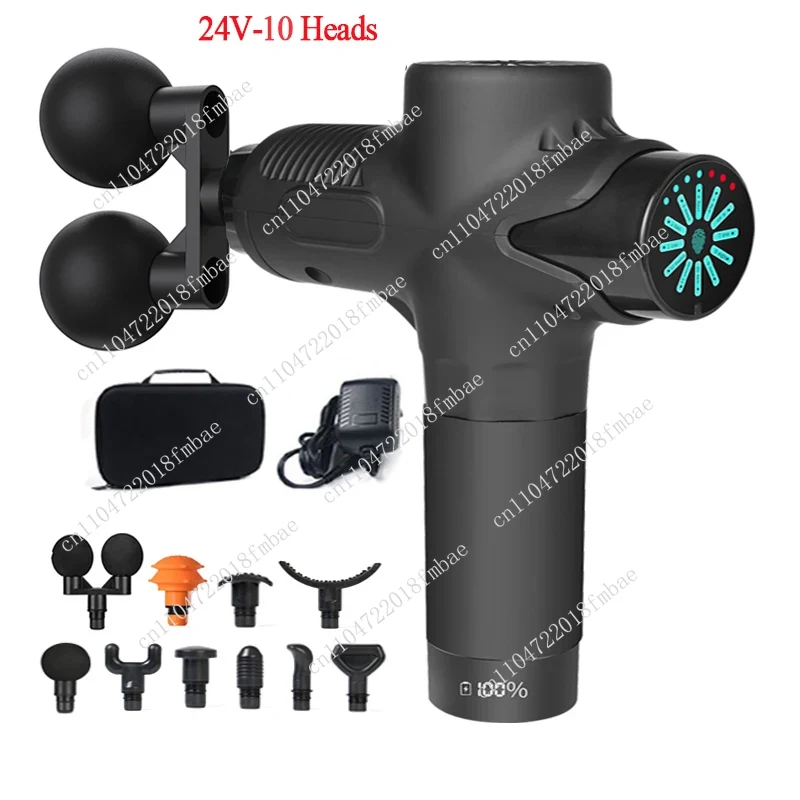 ปืนนวดไฟฟ้าแบบมืออาชีพ 24V สำห - Electric Massage Gun Deep Tissue บทวิจารณ์และราคา