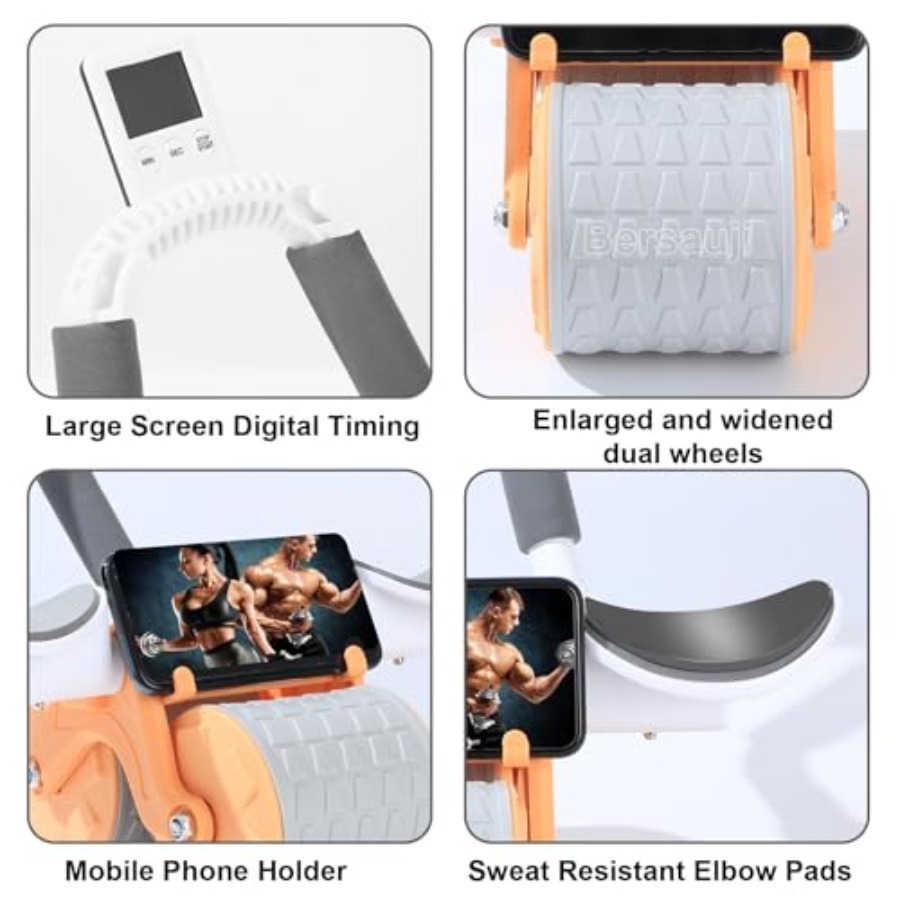 ล้อบริหารหน้าท้องรุ่นปรับปรุงป - Ab Roller Wheel With Elbow Support บทวิจารณ์และราคา
