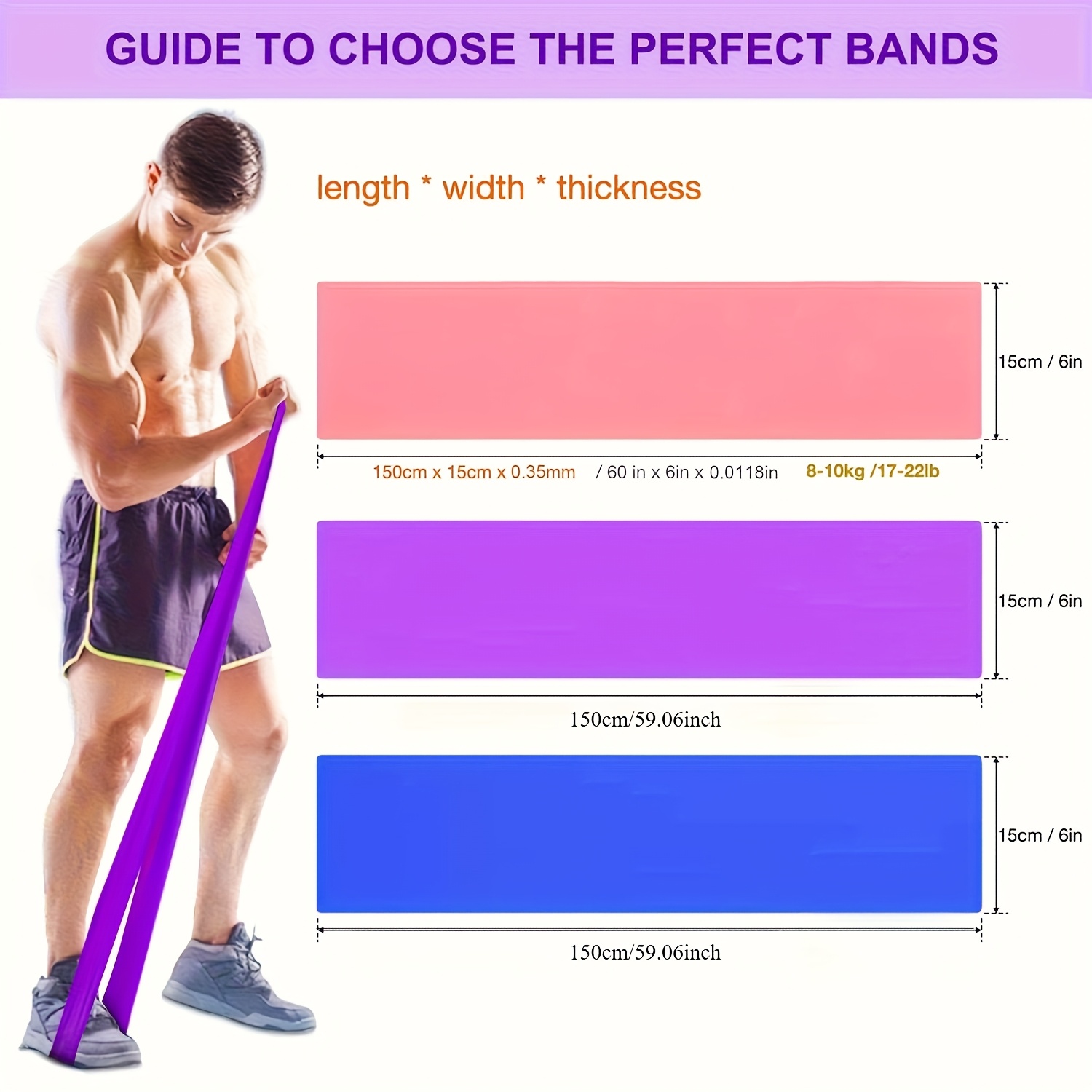 1/3 ชิ้น สายยางยืดออกกำลังกายส - Pilates Bar Kit With Resistance Bands บทวิจารณ์และราคา