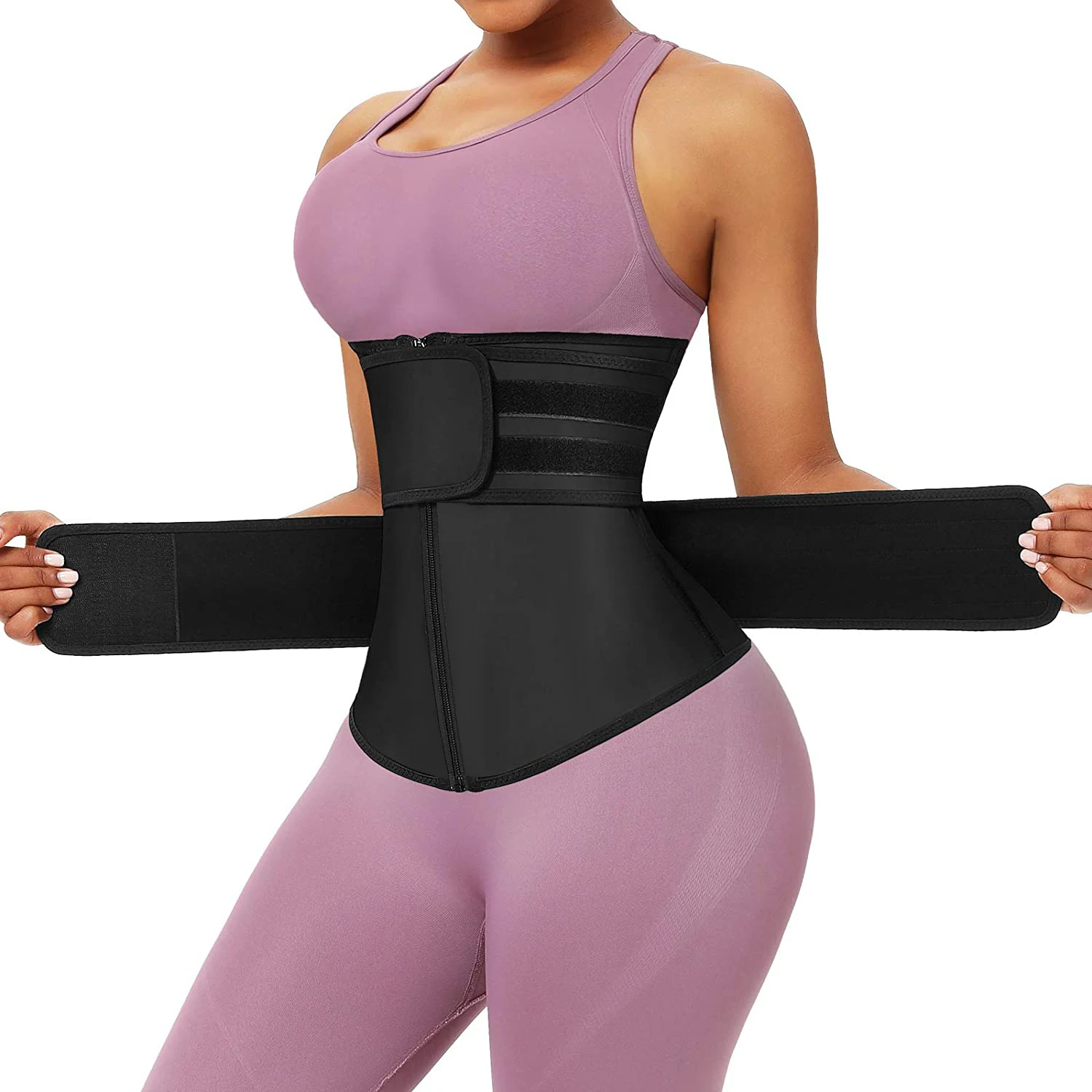 Neopren เทรนเนอร์เอวออกกําลังก - Sweat Waist Trainer Belt Neoprene บทวิจารณ์และราคา