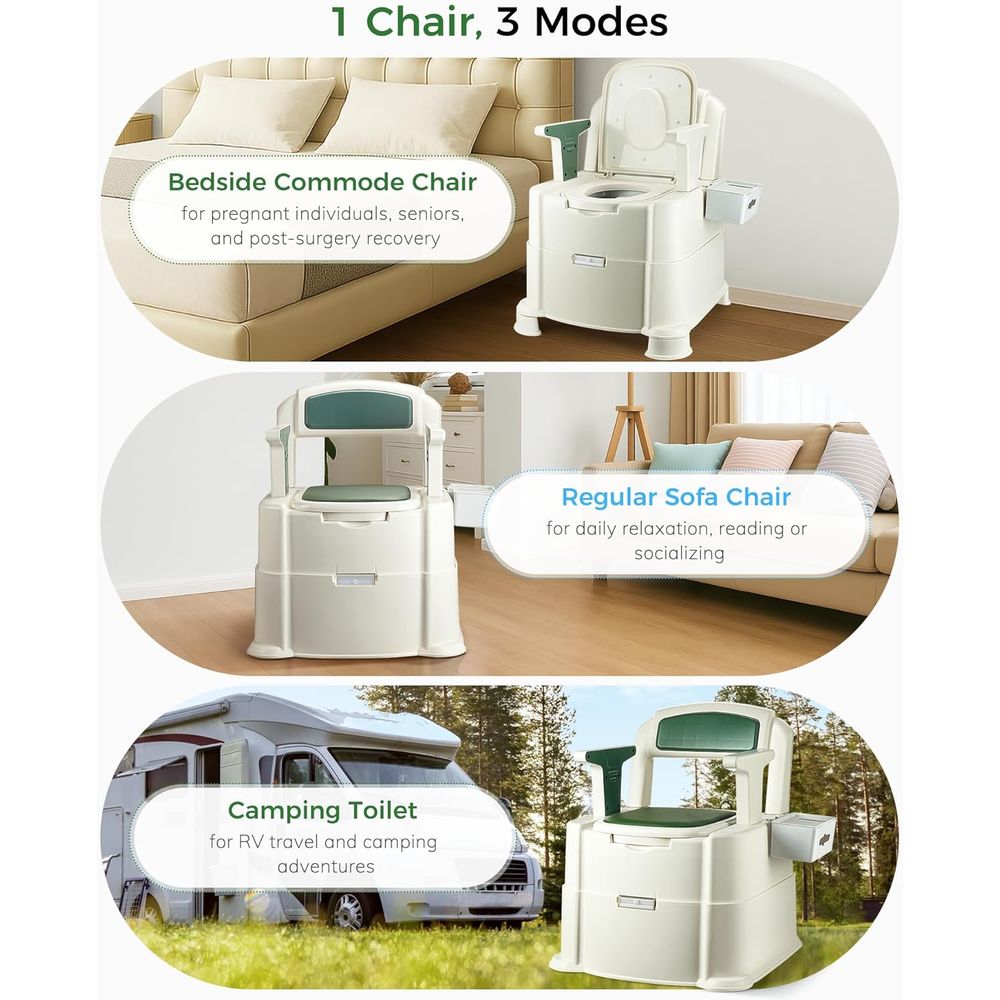 โถสุขภัณฑ์ข้างเตียง, รับน้ำหนั - Camping บทวิจารณ์และราคา