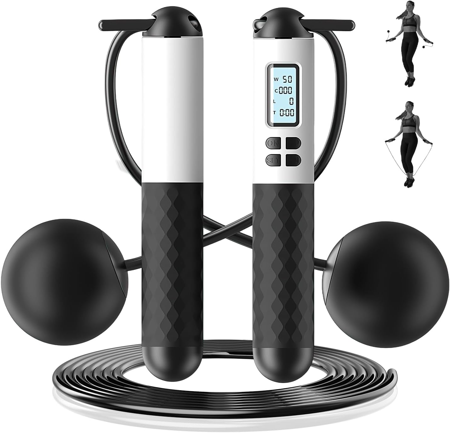 เชือกกระโดดไร้สายขนาด 6 ซม. พร - Smart Jump Rope Digital Counter บทวิจารณ์และราคา