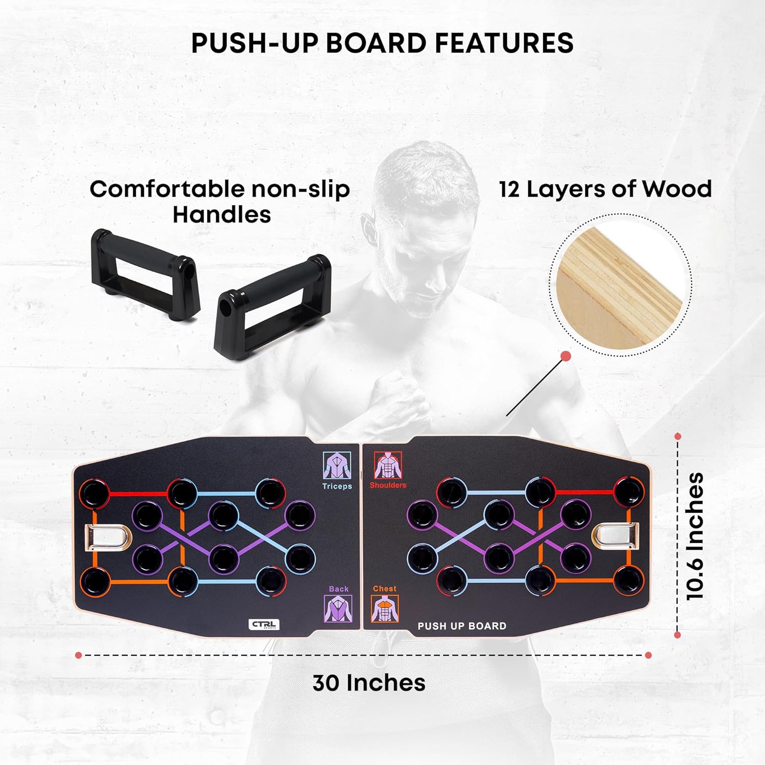 แผ่นวิดพื้นไม้พับได้อเนกประสงค - Push Up Board Foldable Multi Function บทวิจารณ์และราคา