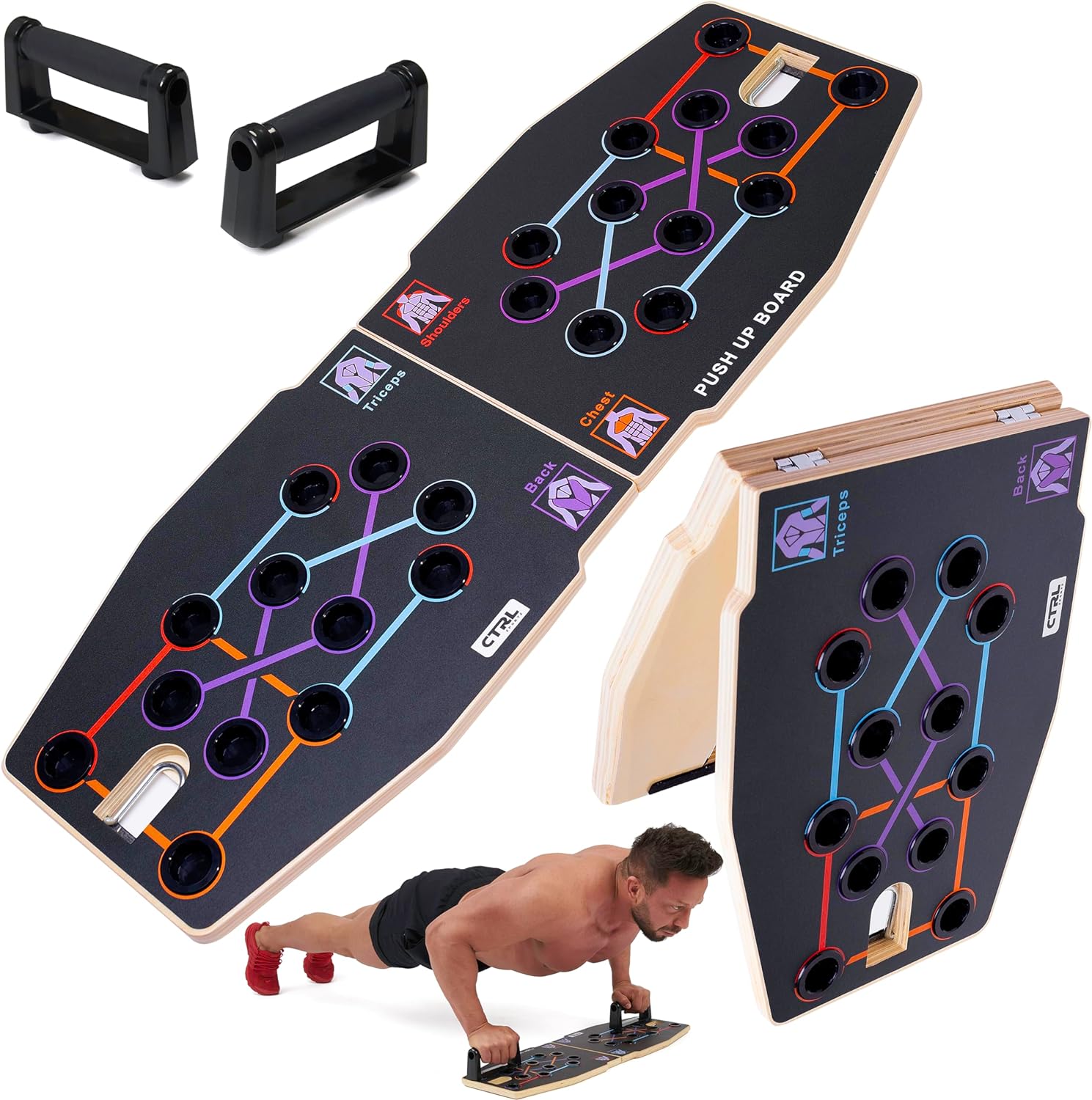 แผ่นวิดพื้นไม้พับได้อเนกประสงค - Push Up Board Foldable Multi Function บทวิจารณ์และราคา