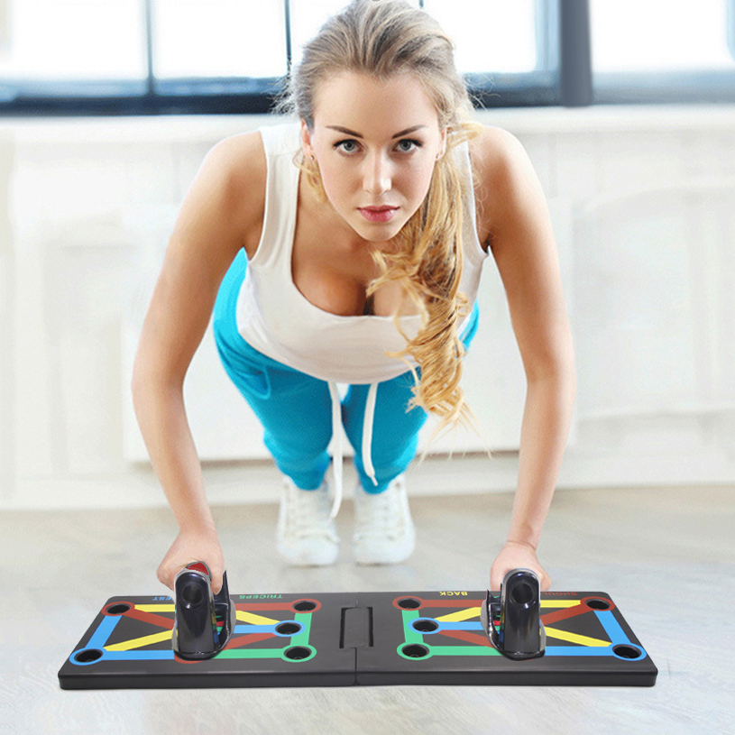 ใหม่แบบพกพา Push-Up ชุดบอร์ดจั - Push Up Board Foldable Multi Function บทวิจารณ์และราคา