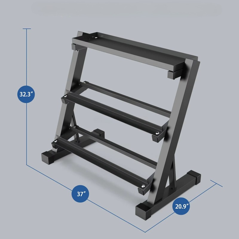 ชั้นวางดัมเบล 3 ชั้น ความจุ 8  - Fitness Equipment บทวิจารณ์และราคา