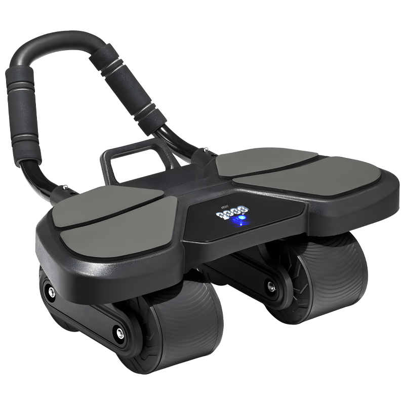 ล้อบริหารหน้าท้องสีดำพร้อมที่ร - Ab Roller Wheel With Elbow Support บทวิจารณ์และราคา