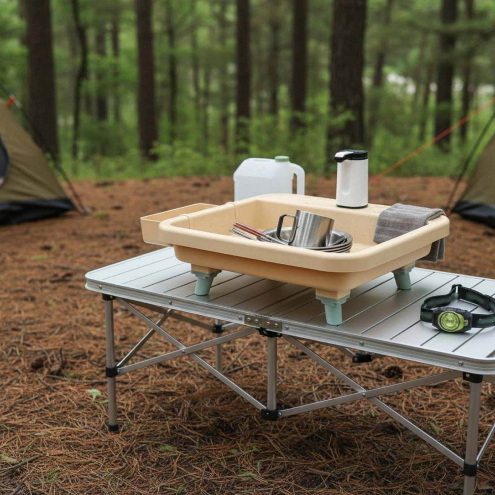 สถานีล้างมือแบบพกพา ฟังก์ชั่นป - Camping บทวิจารณ์และราคา