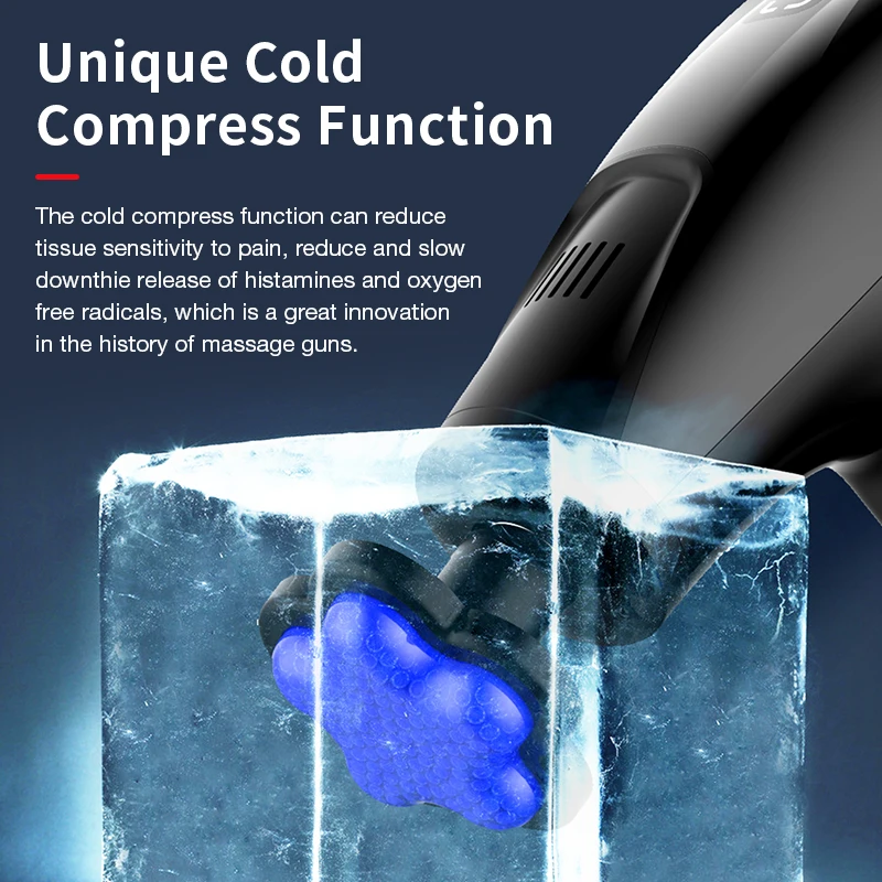 ปืนนวดประคบเย็นไฟฟ้าแบบใหม่ สำ - Electric Massage Gun Deep Tissue บทวิจารณ์และราคา