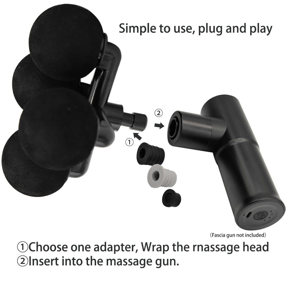 Fascia Gun Creative หัวนวด 4 ล - Electric Massage Gun Deep Tissue บทวิจารณ์และราคา