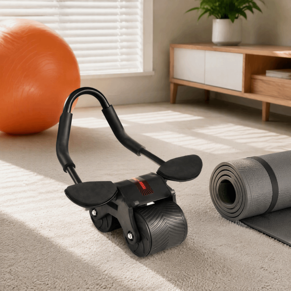 ล้อบริหารหน้าท้องแบบอัตโนมัติพ - Ab Roller Wheel With Elbow Support บทวิจารณ์และราคา