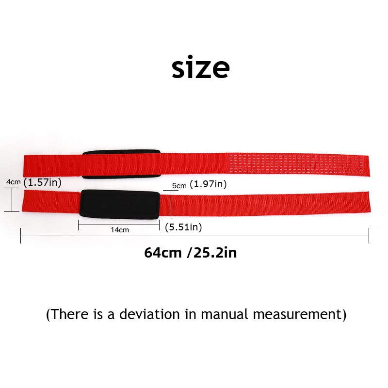 สายรัดยกน้ำหนัก 2 ชิ้น ถุงมือฟ - Wrist Wraps Weightlifting Support บทวิจารณ์และราคา